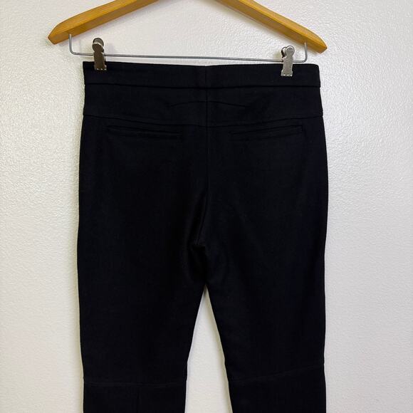 Givenchy Trouser Pants Womens 44 Black Wool Cashmere Moto Taper Ankle Zip Italy - Picture 8 of 11